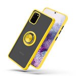 Wholesale Tuff Slim Armor Hybrid Ring Stand Case for Samsung Galaxy A21S (Yellow)